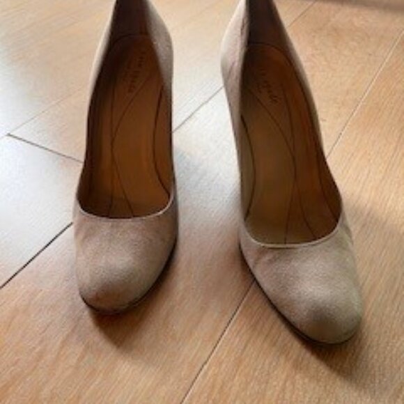 kate spade Beige/Patten Leather Wedge Heels - Picture 2 of 6